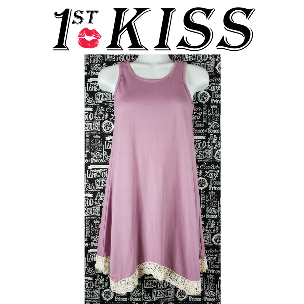 1st Kiss Sleeveless Crocheted Dress Size 10/12